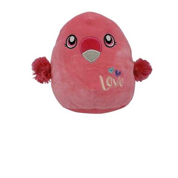 Squishmallow Pink Cookie the Flamingo 8" Soft Cuddle Valentine's Day Edition - Picture 1 of 8
